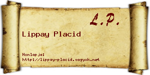 Lippay Placid névjegykártya